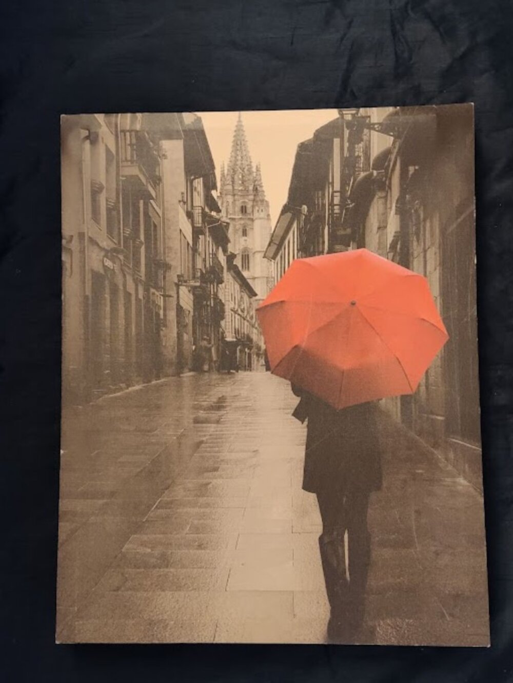 Red Rain by Stefano Corso Gallery-Wrapped Canvas 15 x 19 Art Print Wall Decor